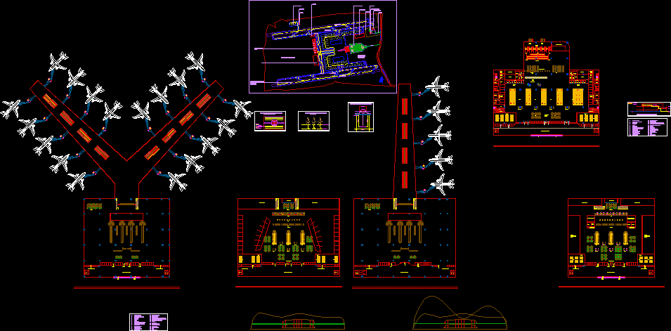Planos de Aeropuerto de diseño, en Aeropuertos – Proyectos
