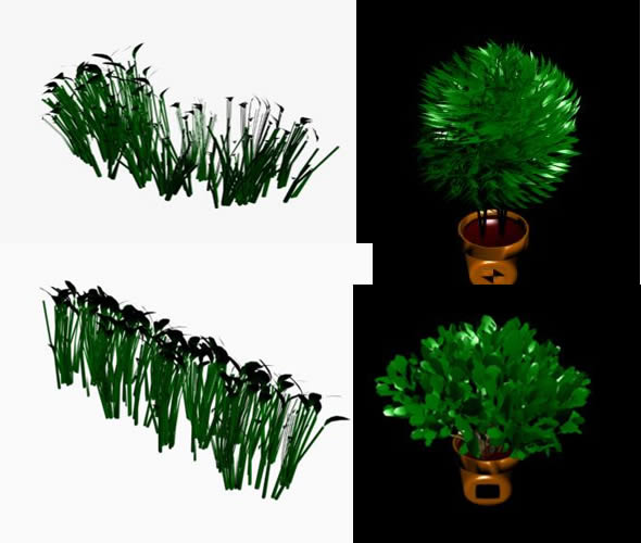 Arbustos 3d, en Arbustos en 3d – Arboles y plantas