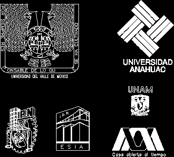 Planos de Archivo dwg con algunos logotipos de escuelas de arquitectura de mexico, en Logos y escudos – Símbolos