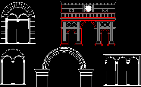 Planos de Arcos, en Arcos columnas y balustres – Historia