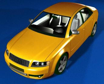 imagen Audi a4, en Automóviles en 3d - Medios de transporte