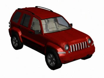 Automovil jeep liberty 3d, en Automóviles en 3d – Medios de transporte