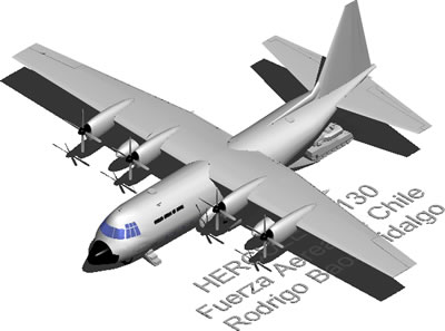 Planos de Avión c-130 3d, en Aeronaves en 3d – Medios de transporte