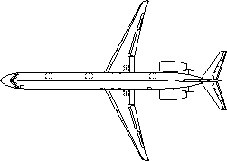 Planos de Avion md90-3bv, en Aeronaves en 2d – Medios de transporte