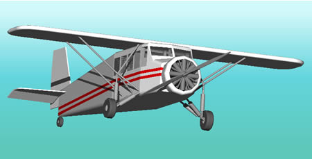 Planos de Avioneta del año 1935 – modelo en 3d, en Aeronaves en 3d – Medios de transporte