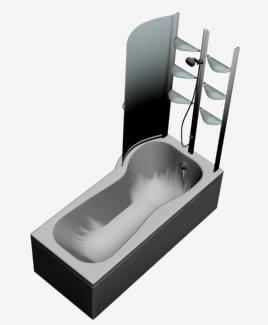 Bañera duchador 3d, en Hidromasajes – Sanitarios