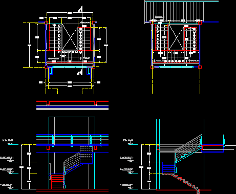 Planos de Barandales arquitectonicos, en Barandas – Escaleras