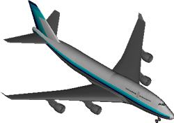 Planos de Boeing 747-400 aerolineas, en Aeronaves en 3d – Medios de transporte