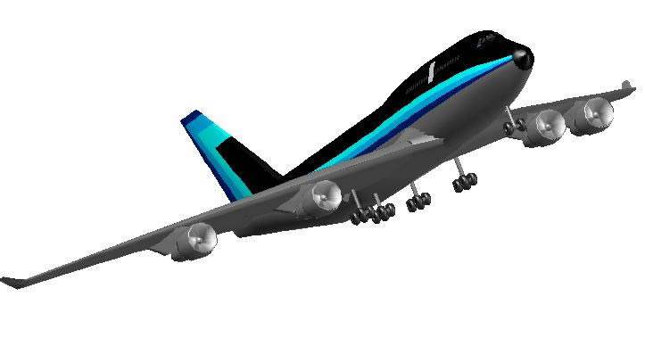 Planos de Boeing 747-400, en Aeronaves en 3d – Medios de transporte