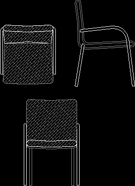 Planos de Cadeira – silla, en Sillas 2d – Muebles equipamiento