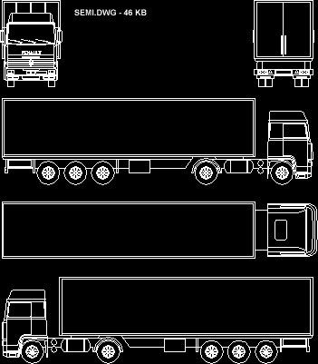 Planos de Camion 2d, en Camiones – Medios de transporte