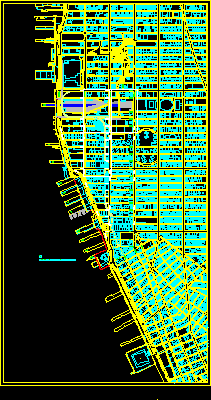 Planos de Ciudad de new york sector oeste, en Estados unidos – Diseño urbano
