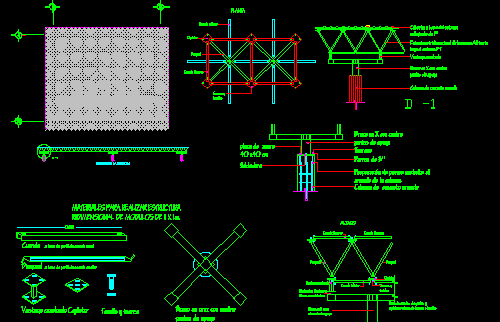Planos de Detalles de cubierta tridilosa, en Estructuras de acero – Detalles constructivos