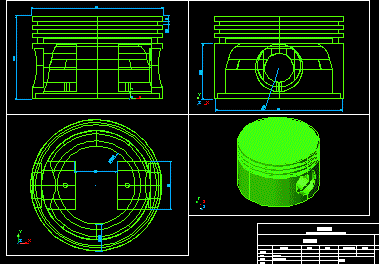 Planos de Dibujo de piston, en Maquinaria – proyectos varios – Máquinas instalaciones