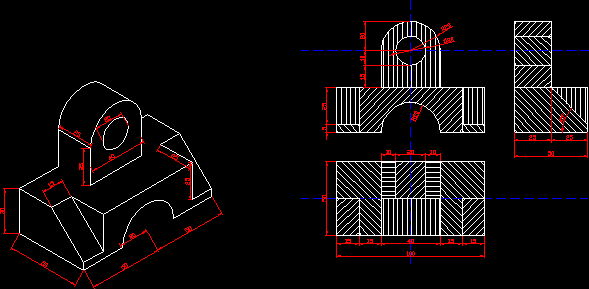 Planos de Dibujos isometricos 2, en Ejercicios varios – Dibujando con autocad