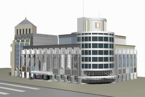 imagen Edificio 3d renderizado, en Oficinas bancos y administración - Proyectos