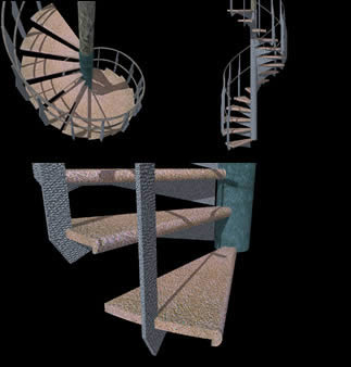 Planos de Escalera 3d., en Modelos de escaleras 3d – Escaleras