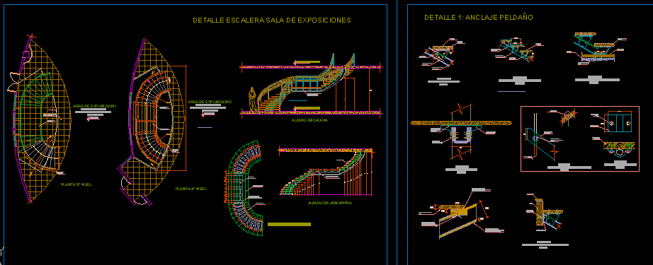 Planos de Escalera, en Proyectos de escaleras 2d – Escaleras
