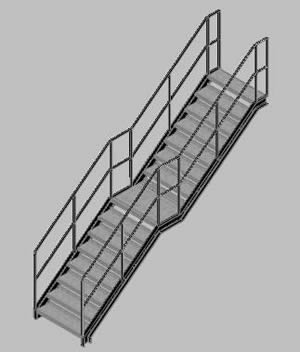 Planos de Escalera metalica 3d, en Modelos de escaleras 3d – Escaleras