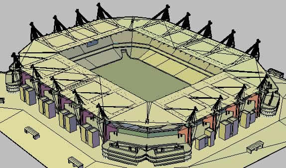 Planos de Estadio mbombela, en Proyectos estadios – Deportes y recreación