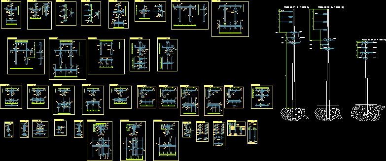 imagen Estructuras 13.8 kv, en Símbolos con atributos - Símbolos