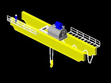 Planos de Grua viajera 3d, en Maquinaria – proyectos varios – Máquinas instalaciones