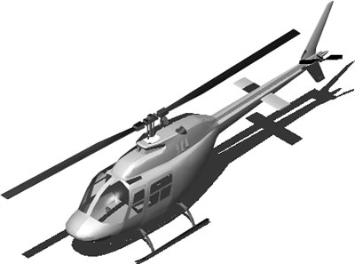 Planos de Helicoptero 3d con materiales aplicados, en Aeronaves en 3d – Medios de transporte