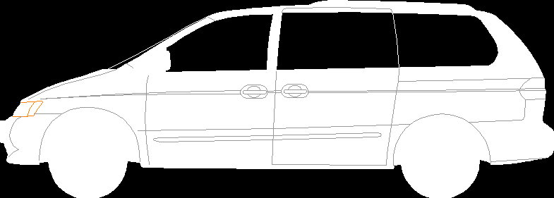 Planos de Honda odissey alzado lateral 2d, en Automóviles en 2d vista lateral – Medios de transporte