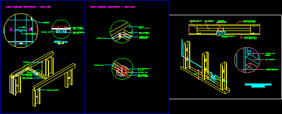 Planos de Instalación electrica -durlock, en Tabiquería de yeso pladur – durlock o similar – Sistemas constructivos