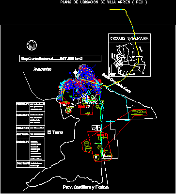 Planos de La guardia, en Bolivia – Diseño urbano