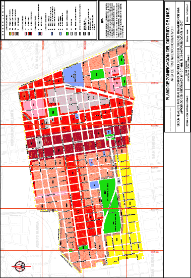 Lince plano de zonificacion., en Perú – Diseño urbano