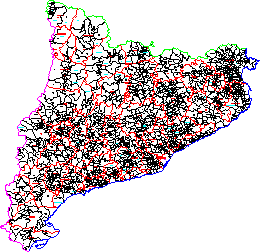 Planos de Mapa de cataluña, en España – Diseño urbano