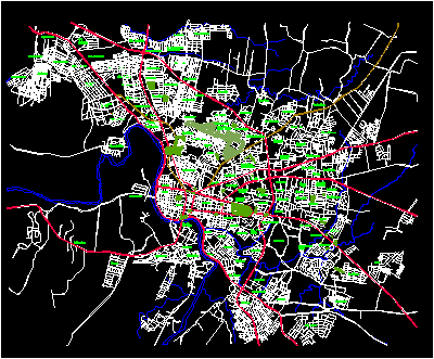 Planos de Mapa santiago, en República dominicana – Diseño urbano