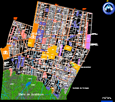 Planos de Mapa uso de suelo coacalco edo. de mex., en México – Diseño urbano