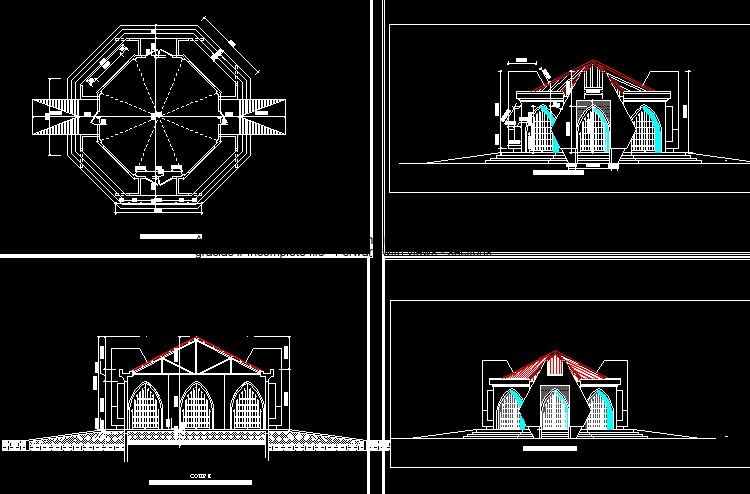 Planos de Mausoleo, en Arq. religiosa – Proyectos