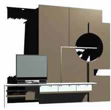 Modular para tv 3d, en Estanterías y modulares – Muebles equipamiento