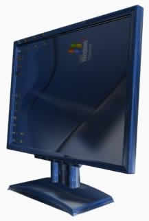 Monitor de computadora de escritorio en 3d, en Informática – Muebles equipamiento