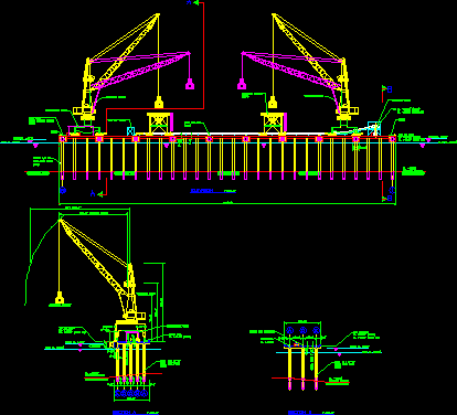 imagen Muelle de carga con gruas, en Muelles y embarcaderos - Proyectos