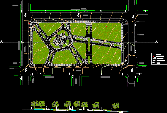 Planos de Parque elevacion, en Equipamiento de parques paseos y plazas – Equipamiento urbano