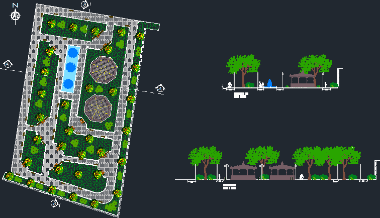 Planos de Parque, en Proyectos – Parques paseos y jardines