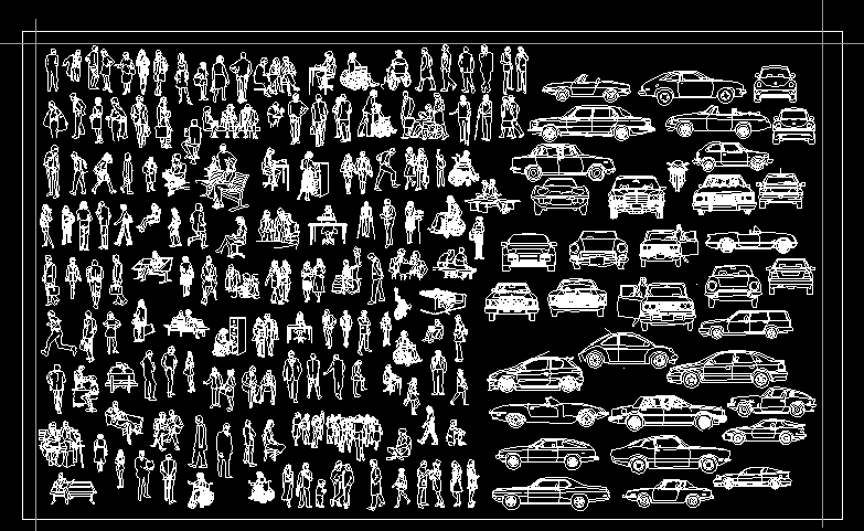 imagen Personas y autos, en Varios - Personas