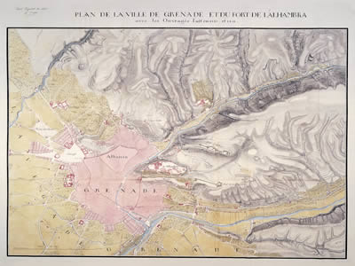 Plano de granada de 1811, en España – Diseño urbano