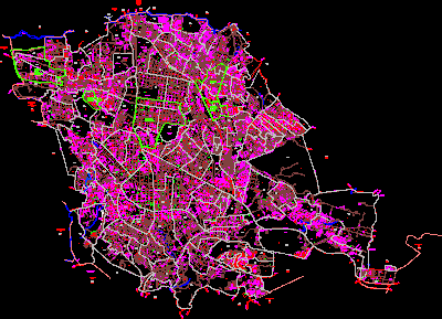 Planos de Plano de la ciudad de xalapa; veracruz, en México – Diseño urbano