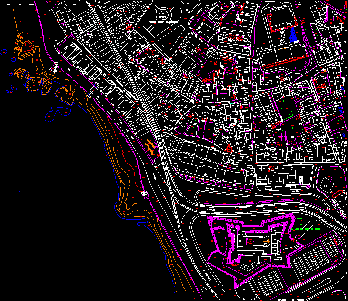 Planos de Porto – foz district – portugal, en Topografía – Varios