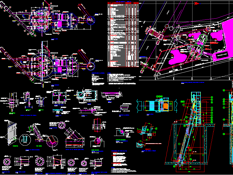 Planos de Proyecto completo de estacion elevadora de efluentes cloacales, en Saneamiento cloacal y pluvial – Infraestructura