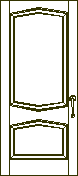 Planos de Puerta  2 tableros, en Puertas – Aberturas