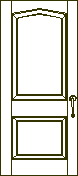 imagen Puerta  - 2 tableros y 1/4 punto interno, en Puertas - Aberturas