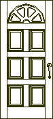imagen Puerta   6 tableros y 1/2 punto interno, en Puertas - Aberturas
