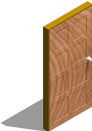 imagen Puerta de madera 3d, en Puertas 3d - Aberturas