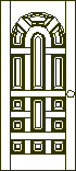 imagen Puerta de tableros con 1/2 punto interno, en Puertas - Aberturas